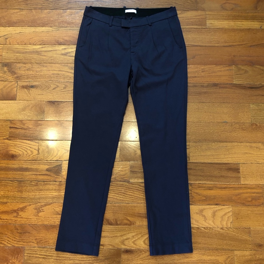 Paolo Pecora Milano Dark Blue Women's Trousers EU46